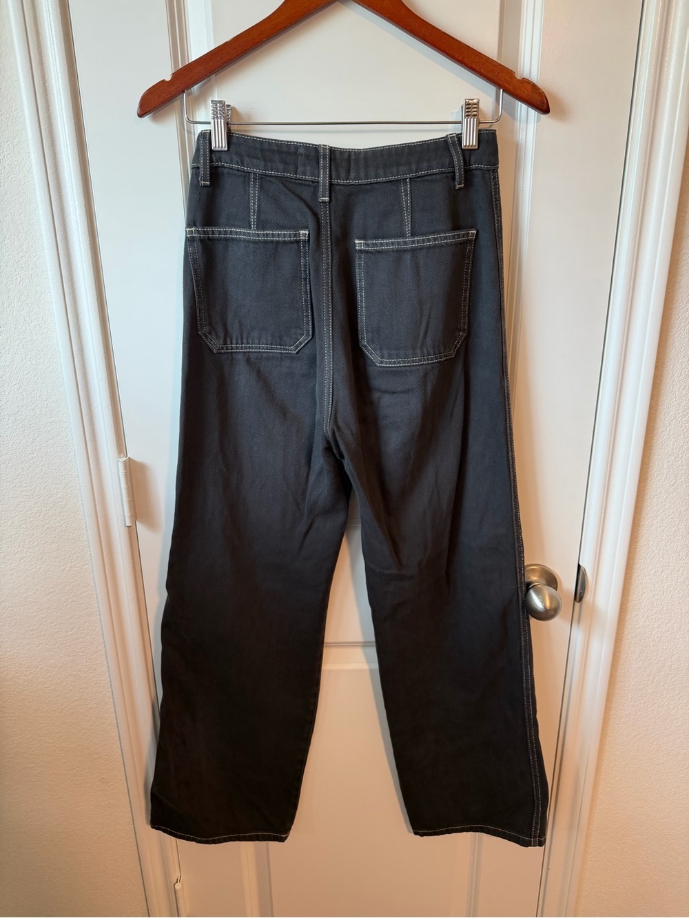 ⚡️Reformation Lexi High-Rise Wide Leg Jeans — Washed Black 100% Cotton - Picture 5 of 8
